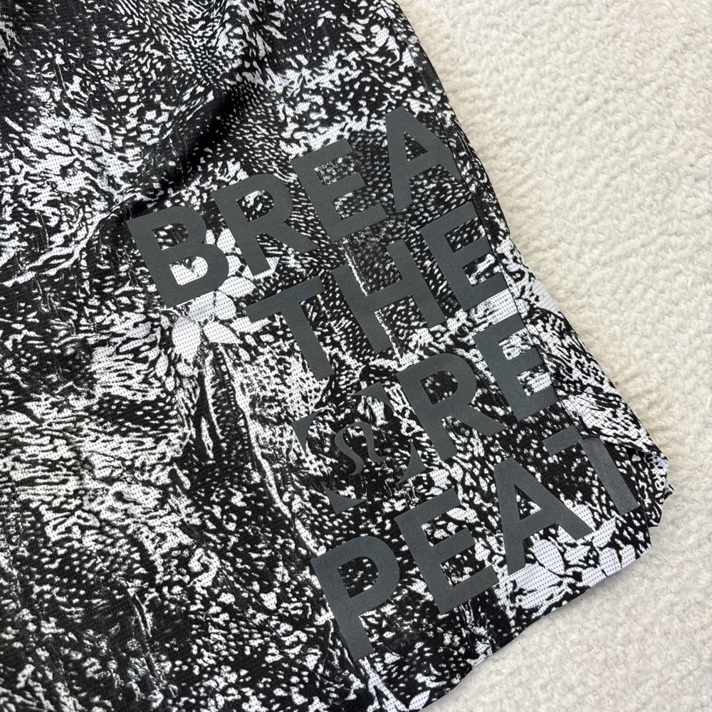 LULULEMON Mens Athletic Running T-Shirt Large Floral Short Sleeve Reflective Tee - Picture 4 of 15